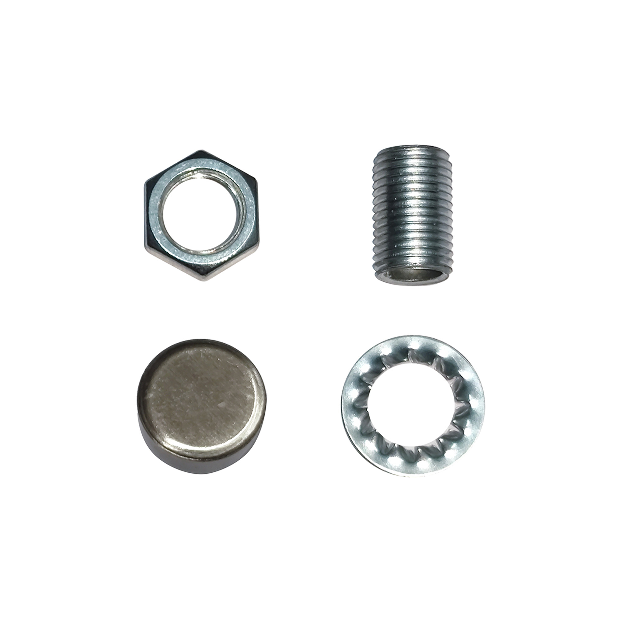 D0983AS  Hayes Thumb Nut (1pc) Antique Silver, c/w Threaded Rod, Washer & Nut